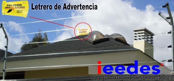 Letrero indicador de cerca eléctrica Letrero indicador de cerca eléctrica
