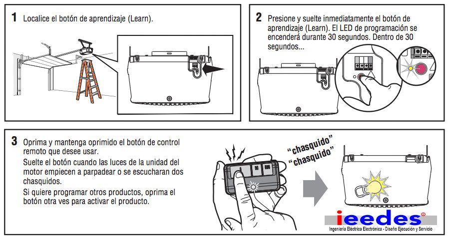 Como programar un control de portón eléctrico liftmaster